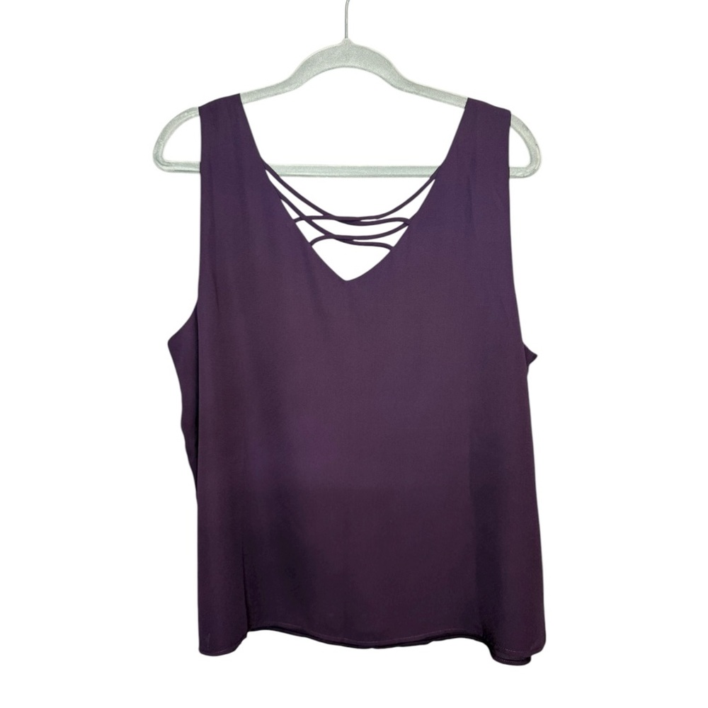 Versona Purple Strappy Tank Top Size XL